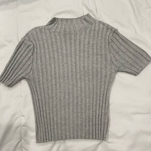 rib mock neck